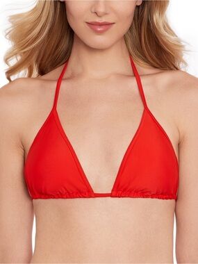 Salt + Cove Red Triangle Bikini Top Size XL